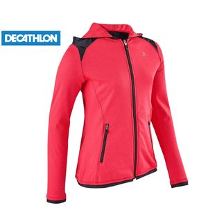 Domyos Veste Capuche Chaude, Respirante S900 Fille Gym Enfant Rose By Decathlon