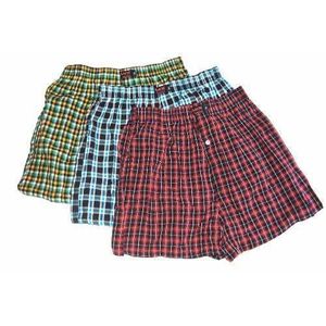 Lux Lot de 3 Caleçons Boxers 100% Multi-couleurs - Homme