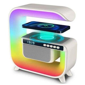 Haut-parleur Bluetooth Portable à Affichage LED avec Recharge Sans Fil pour Téléphone