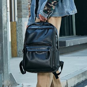 Sac a dos ordinateur en cuir PU décontracte pour hommes et femmes