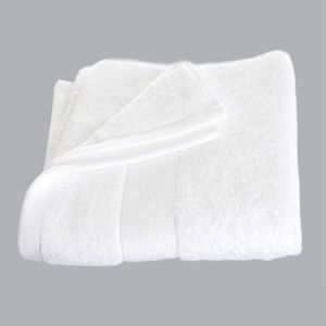 Serviettes de bain 100% coton ultra doux blanche 2 mètres