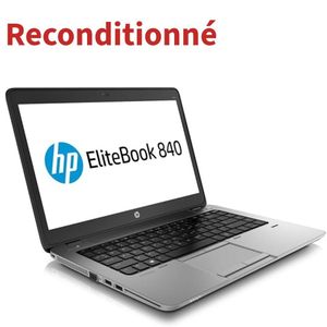 Hp EliteBook 840 G4 Core i5 7ème RAM 8Go SATA 5OOGo Ecran 14 Pouces (RECONDITIONNE)