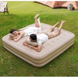 Matelas Lit gonflable avec pompe intégrée - 2 Place