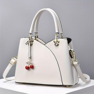 Gukbis Sac à main pour femmes, sac à bandoulière/porté travers décontracté, sac fourre-tout élégant, adapté à un usage quotidien - Blanc