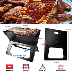 barbecue portable pliable (charbon)