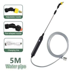 Pulvérisateur électrique rechargeable USB avec manche télescopique pour outils d'arrosage, de nettoyage et de jardinage