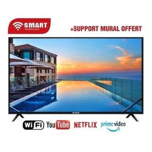 SMART TECHNOLOGY SMART ANDROID TV 50 Pouces Avec Webos (STT-5007WA) - 2 Télécommandes (1 Télécommande Sans Vocale + 1 Télécommande Souris Vocale) - Garantie 12 Mois.