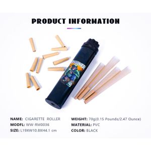 Joint Kit de Roulage Complet 5-en-1 - Machine à Rouler Design Skull, Remplisseur Double Cône, Feuilles King Size & Filtres - Pack Premium Interpretation