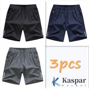 Shorts de sport pour homme en « soie glacée » (Lot de 3) - Doux et confortables au toucher, avec un motif élégant imprimé éclairs.