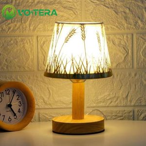 VoltEra Décorative Nordique USB Lampe De Table Chambre Chevet Veilleuse - Traquet Motteux