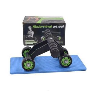 Autre Roue Abdominale 4 Roues – Appareil de Musculation Abdo avec Frein et Tapis de Genoux