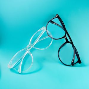 Lunettes 2Anti anti-lumière bleue pour réduire la fatigue oculaire UV400 - Noir/Blanc