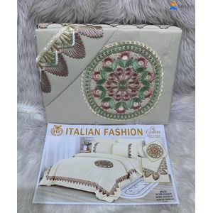 Parure de lit double place (6 pièces dont 2 draps et 4 oreillers)