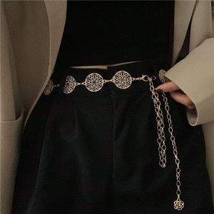 Chaîne De Taille Circulaire Creuse, Chaîne De Ceinture Pour Femmes, Accessoires De Jupe