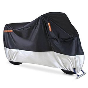 Convient aux tricycles et motos, fabriqué en polyester imperméable, avec des bandes réfléchissantes, comprend un sac de rangement (argent et noir).