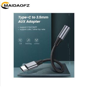 MAIDAOFZ Mini Câble Adaptateur TYPE C Vers Jack 3.5mm, Connecteur De Casque-noir/gris