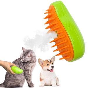 Peigne pulvérisateur pour animaux, Brosse vapeur auto-nettoyante pour massage de chat