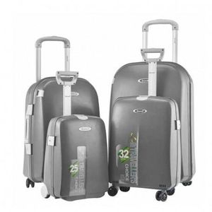 Lot de 4 valises Bubule en Polypropylène - 4 roues rotatives  – 4 Tailles (Cabine, Moyenne 20kg , Grande 23kg tres grande 30kg)