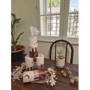 Les boîtes à mouchoirs cylindriques - LOT DE 4pcs