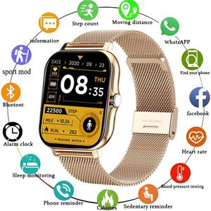 Montre Connectée Y13 - Étanche IP67 Bluetooth Appel Tracker Sport Fréquence Cardiaque Fitness Bracelet Magnétique Intélligente