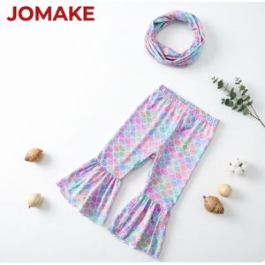 JOMAKE Pantalons décontractés pour filles (6 mois à 6 ans), motif écailles de poisson