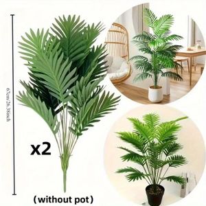 Deux ornements de plantes artificielles (pour usage intérieur/extérieur)
