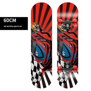 Skateboard enfant 60 cm, skateboard quatre roues pour débutants, adapté aux adolescents