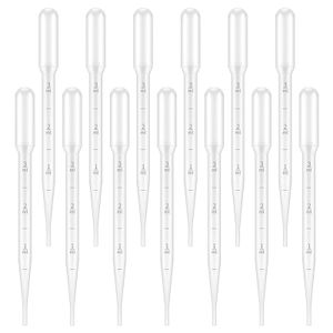 100 Pipettes en plastique jetables pour transfert de liquide