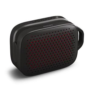 Philips Enceinte Bluetooth Portable TAS1209BK - 10W, Autonomie 12H, Étanche IPX4, Originale