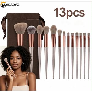 MAIDAOFZ Ensemble de brosses de maquillage 13PCS avec ensembles de brosses d'ombre d'yeux pinceaux de maquillage