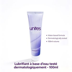 Lubrifiant à Base d'Eau Unites - 100ml - Hydratant & Texture Soyeuse -  Venant de Londres 
