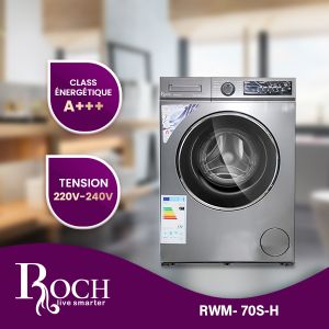 Roch Machine à laver Roch 7 Kilos Lave-linge frontale – RWM-70S-H – A+++