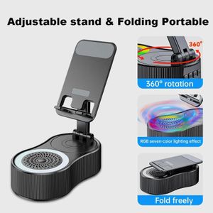 Support pour enceinte Bluetooth portable, support pour enceinte de téléphone portable RGB
