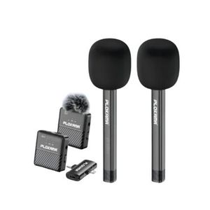 Plokama microphone WM -60 cravate magnétique CANDC avec batterie longue durée pour enregistrement audio et vidéo - 2 Micros