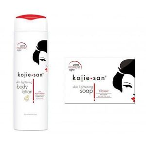 Kojie San SAVON ÉCLAIRCISSANT POUR LA PEAU + LOTION POUR LE CORPS KOJIE SAN