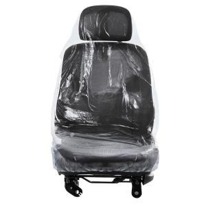 TodyJeyHo 100 pièces de housses de siège jetables, Housses de siège en plastique universelles jetables pour voitures, sièges d'avion, chaises de salon, sièges de restaurant, sièges de bus et plus (100 pièces)