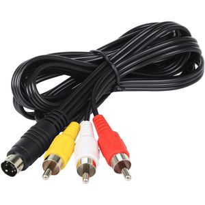Adaptateur de câble mâle S-Video à 4 broches vers 3 RCA AV TV