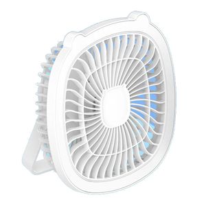 Mini Ventilateur de Bureau avec Lampe LED pour Chambre