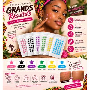 pas de marque PATCHS ANTI-BOUTONS – 6 COULEURS, 1 SEUL STYLE