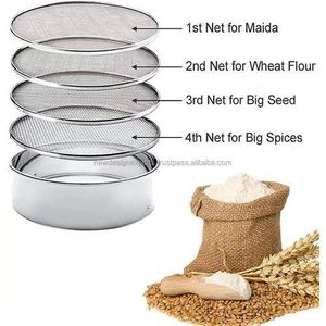 Tamis interchangeable 4 en 1 en acier inoxydable