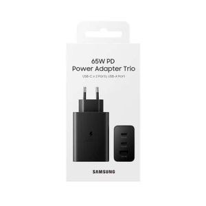 Chargeur éfficace et durable TRIO (Type USB/ 2xType C) MAX - 65W