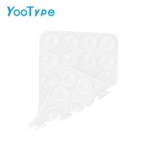 YooType Support Téléphone Ventouse Silicone, Adhésif Double Face Fort, Transparent