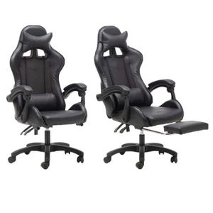 Fauteuil de Bureau Inclinable Fauteuil Gamer inclinable avec repose-pied