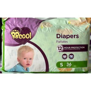 Couche bébé bbcoll taille L 1ER AGE 36pcs