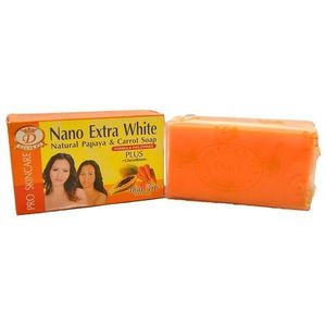 Savon Nano - Extra White Naturel - Papaye et Carotte - 160 Gr