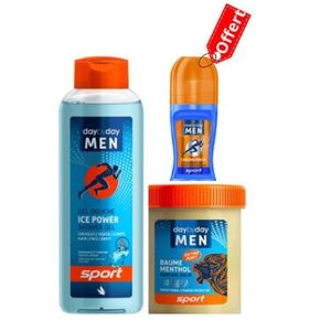 Day By Day PACK SPORT 3pcs GEL 500ML - BAUME 60ML  + ROLL ON OFFERT