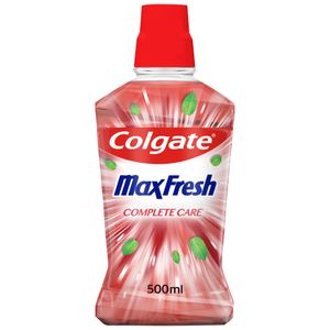 Colgate Bain de Bouche MaxFresh Complete Care - 500ml - Anti-Bactérien & Haleine Fraîche Longue Durée