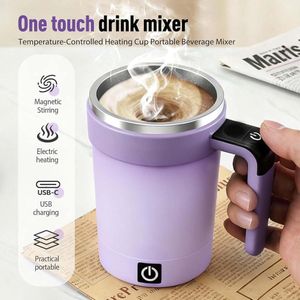 Tasse à agitation automatique avec détection de température intelligente, tasse à café électrique portable