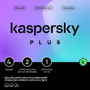 Kaspersky Antivirus Internet Security - Licence 1 an 4 postes (français, Windows, MacOS, iOS, Android)