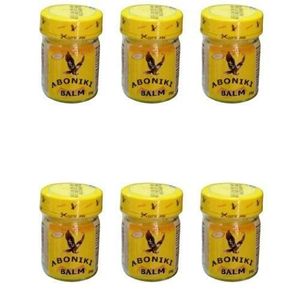 Lot de 6 Aboniki Baume analgésique musculaire